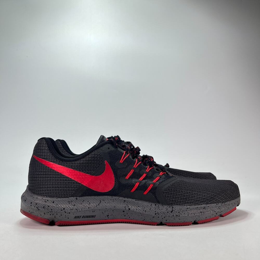 Nike Run Swift SE Black Red Athletic Lace Running Shoes CK6691-001 Men's Size 13